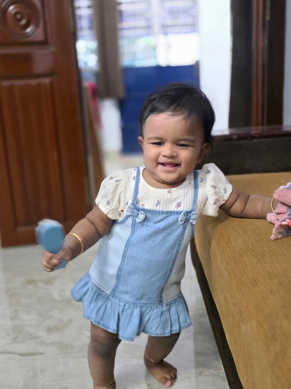 Mughithra smiling